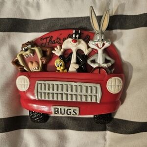 Looney Tunes Magnet Set of 4 Vintage 1997 Giftco Car Bugs Taz Sylvester Tweety